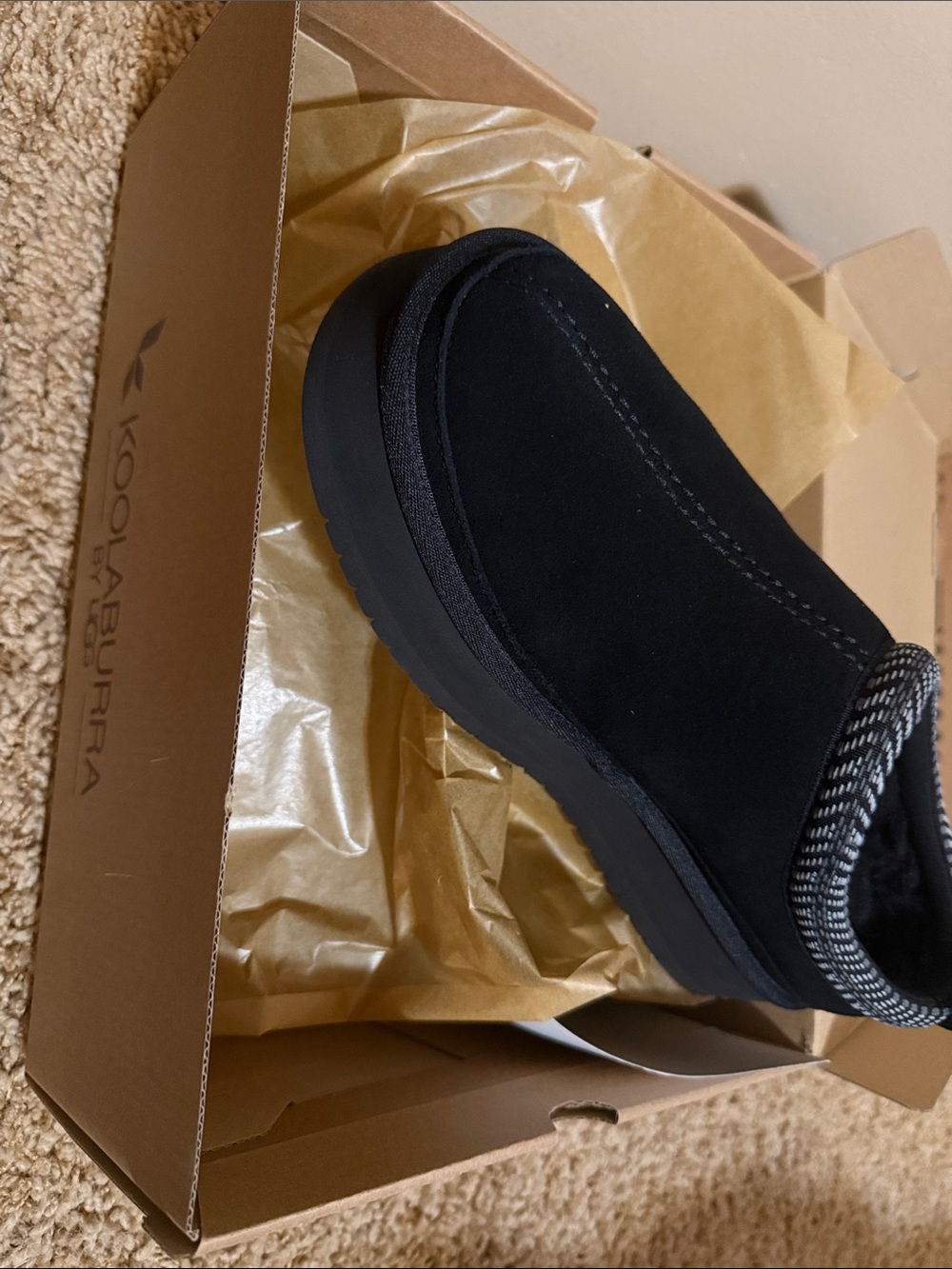 Koolaburra by UGG Black Suede Slip-On Loafer